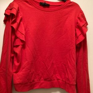 Forever 21+ ruffle sweatshirt